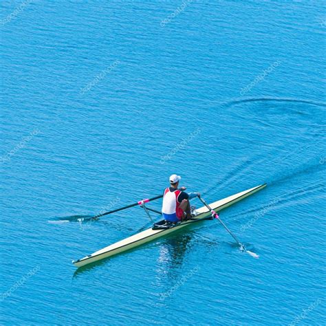 Single Scull Sport Rowing — Stock Photo © Microgen 110528664