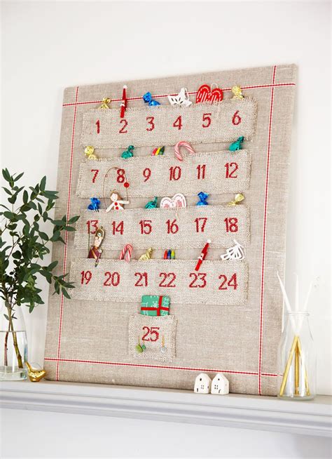 Count The Days To Christmas With This Embroidered Homemade Advent