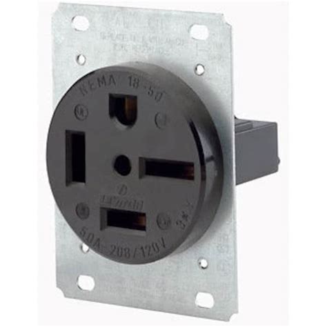 Leviton Flush Mounting Receptacle 60 Amp 250 Volt Straight Blade