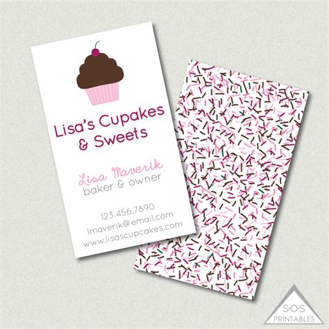 When it comes to your business, don't wait. Cupcake Business Card Baker Business Card Cake Decorator