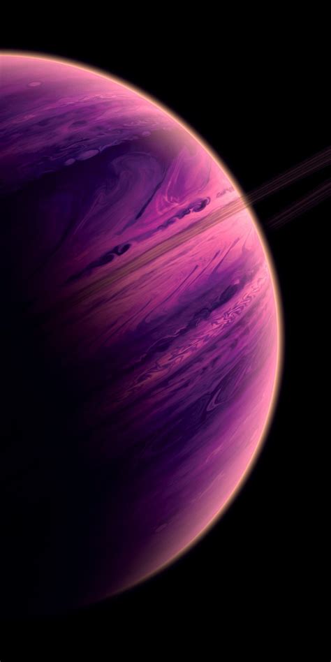 Purple Planet Space 4k Wallpaper Photos Cantik