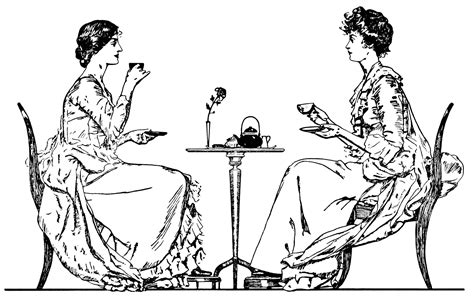 Ladies Having Tea Clipart 10 Free Cliparts Download Images On