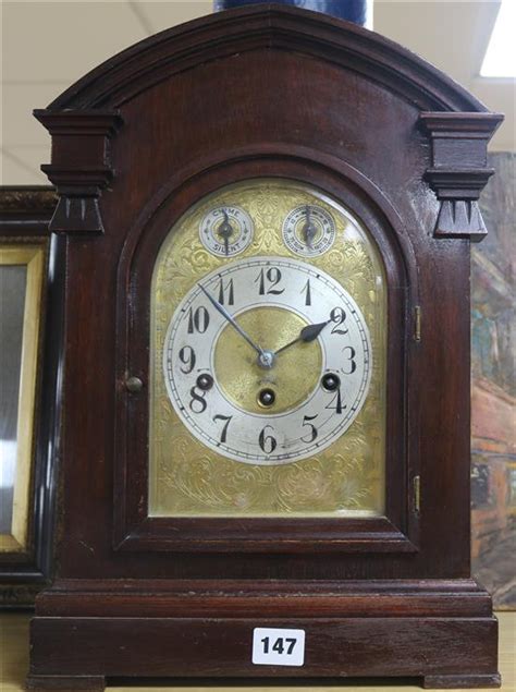 An Edwardian Walnut Mantel Clock Sale 110917 Lot 147 Gorringes