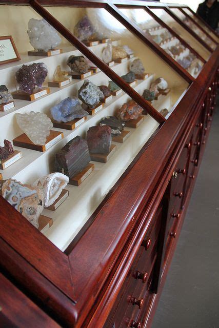 Mineral Display Xiii Rock Collection Display Display Case