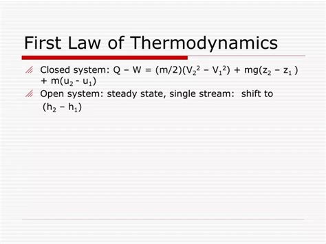 Ppt First Law Of Thermodynamics Powerpoint Presentation Free