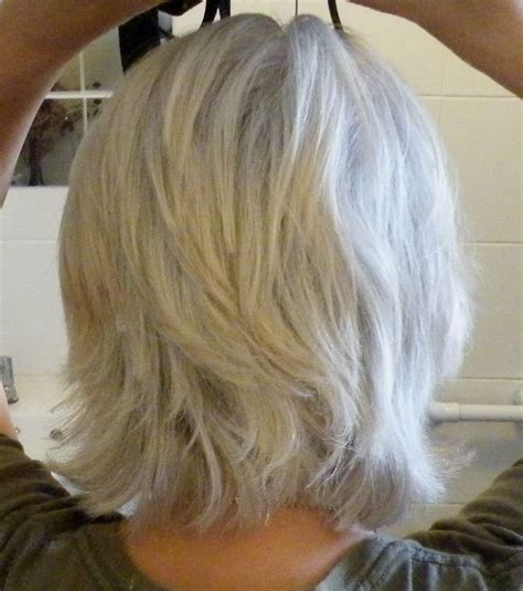 Medium Length Layered Hairstyles For Gray Hair