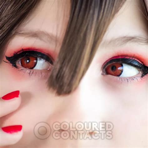 Angelic Vampire Contacts Red Contact Lenses Halloween Lens