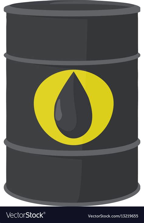 Oil Barrel Icon Cartoon Style Royalty Free Vector Image