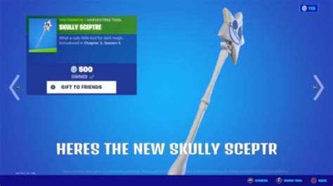 New Skully Sceptre Pickaxe Fortnite Gameplay Youtube