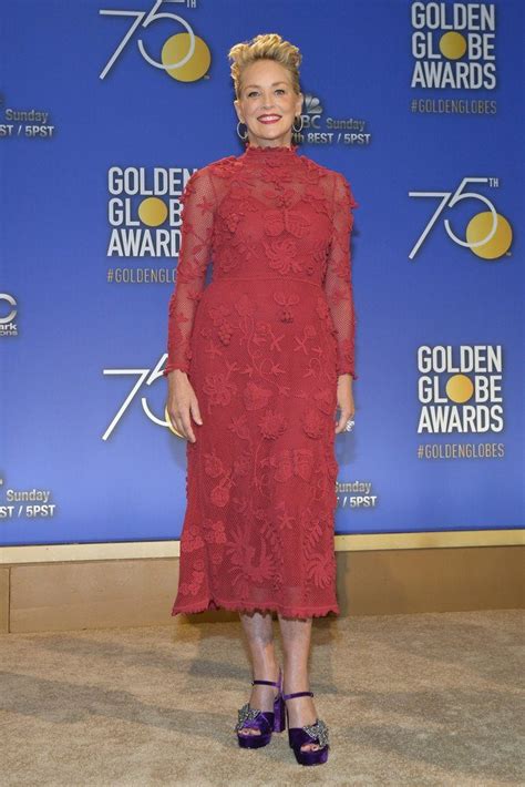 With the ceremony set to take place in less than a month on jan. Sharon Stone In Valentino - 2018 Golden Globe Awards ...
