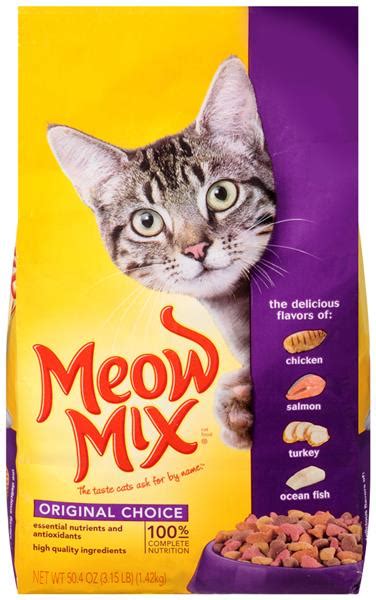 To maintain wellness throughout adulthood, fully grown cats need the proper nutrition to keep them in top shape as they age. Meow Mix Original Choice Dry Cat Food | Hy-Vee Aisles ...