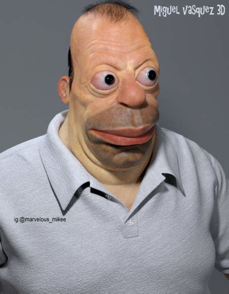 Artist Makes A Real Life Homer Simpsonand Its Kind Of Terrifying