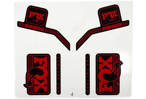 Fox Racing Shox Stickers Heritage 2017 Red