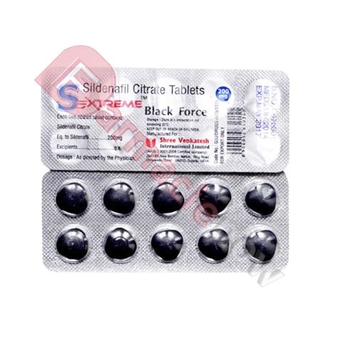 Acquistare Sextreme Black Force Sildenafil 200mg