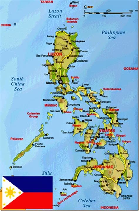 Philippines Geographical Maps Of Philippines