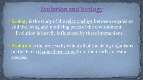 Ppt Evolution And Ecology Powerpoint Presentation Free Download Id