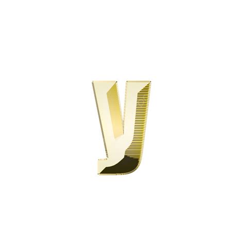 Y 3d Vector Lowercase Y 3d Gold Text Effect Letter Text Effect