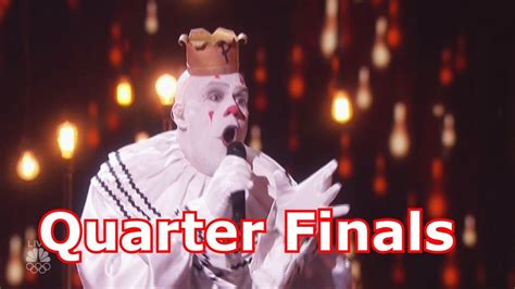 Puddles Pity Party Singing Clown W Judges Comments Quarter Finals