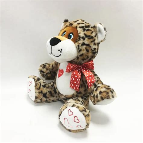 Valentines Day 25cm Soft Stuffed Animal Sex Leopard Plush Toy Lovely