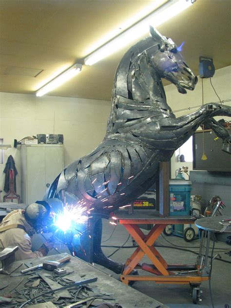 Horse Welding By Artist Dwayne S Cranford Metal Sculpture Artists