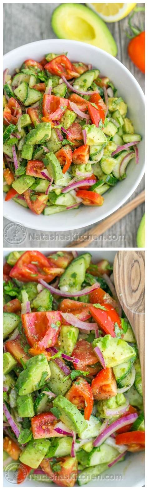 Shrimp ceviche and avocado salad. This Cucumber Tomato Avocado Salad recipe is a keeper ...