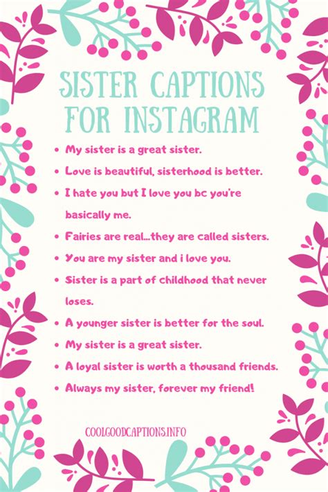 Sweet 111 Sister Instagram Captions Funny Check Out Sister Quotes