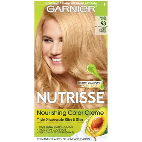 Garnier Nutrisse Nourishing Hair Color Creme Light Golden Blonde Honey Butter Walmart Com