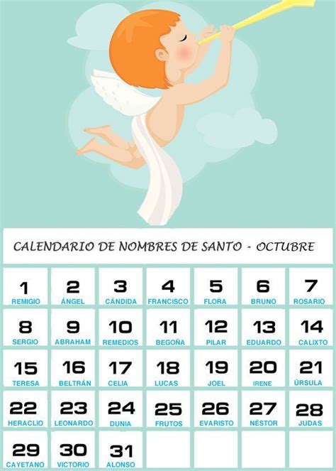 Calendario De Los Nombres De Santos De Octubre Names Movie Posters