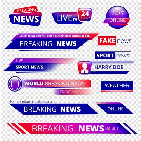 Breaking News Television Channel Broadcasting Service Graphic