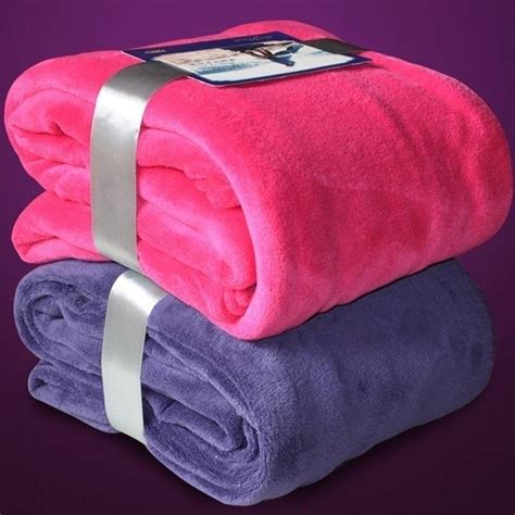 Soft Warm Solid Warm Micro Plush Fleece Blanket Throw Rug Sofa Bedding