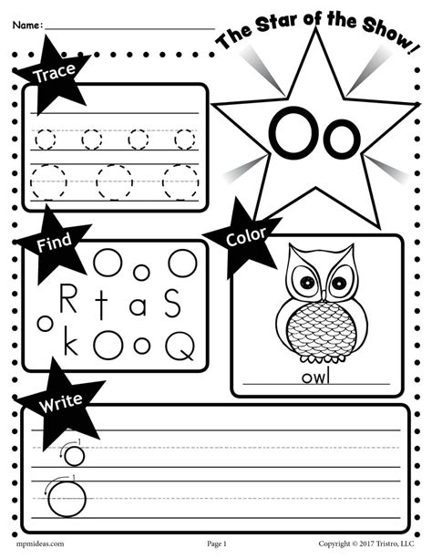 Letter O Tracing Worksheets Preschool Paringin St2