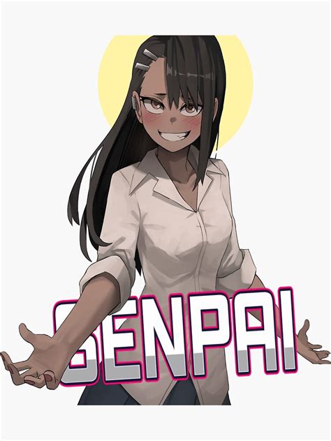 Nagatoro Senpai Anime Girl Sticker For Sale By Dariusnoxus Redbubble