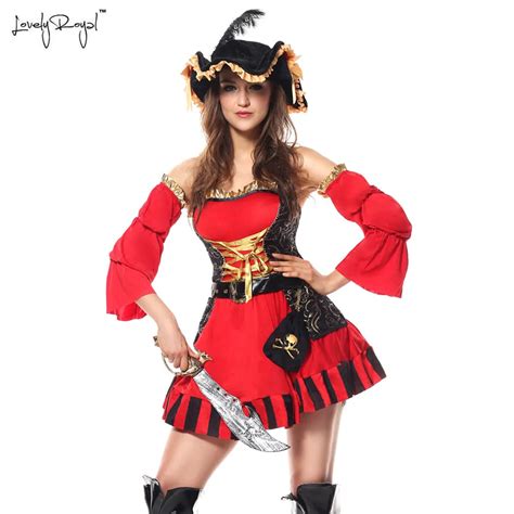 Loveyroyal Sexy Cosplay Pirate Deluxe Dress Deguisement Adultes Cosplay Burlesque Spanish Pirate