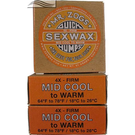 Mr Zogs Sex Wax Original Mid Cool Orange 3 Pack Wax Surfing