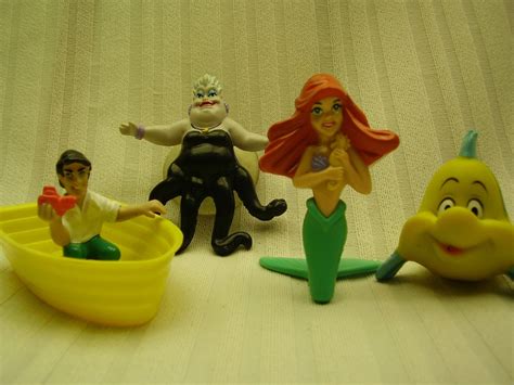 Little Mermaid Disney Mcdonalds Happy Meal 1989 Complete Set