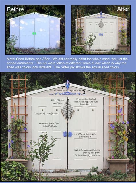 Over the years, i've had just as many failures as successes. Metal Garden Shed Makeover - Cheap and Easy (With images ...