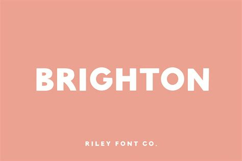 Brighton Font Trendy Sans Serif Font Logo Font Display Font Bold