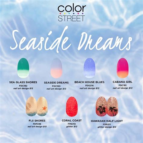 Color Street Summer Collection Color Street Beach Nails Color