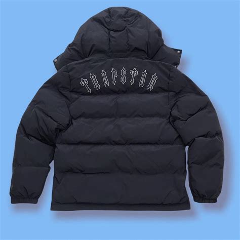 Trapstar Irongate Puffer Jacket Black Detachable Depop