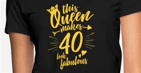 Womens 40th Birthday Shirt Forty And Fabulous Womens T Shirt