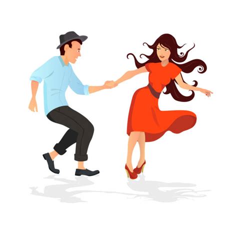 Country Western Dancing Illustrations Royalty Free Vector Graphics