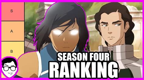 Legend Of Korra Season 4 Tier List Ranking Every Character Youtube