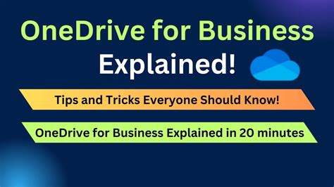 Onedrive For Business Tutorial Everything You Need To Know Youtube