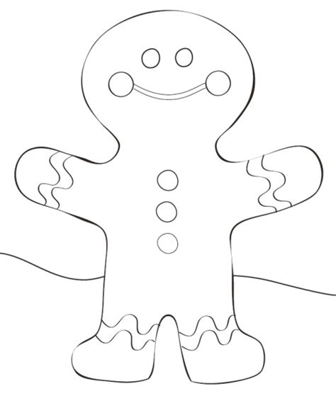 Now, this can be a first impression: Gingerbread Man Coloring Page
