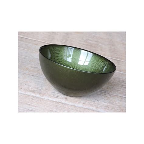 Glass Bowl Green Madame Framboise