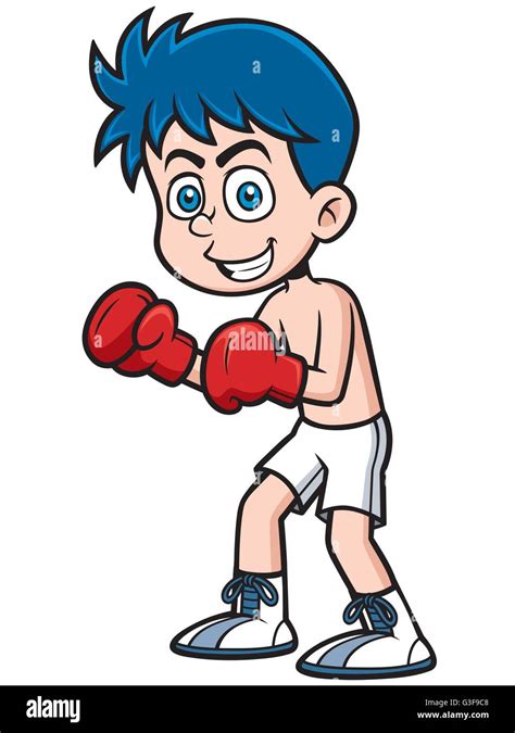 Vector Illustration Of Boxing Cartoon Stock Vector Image And Art Alamy