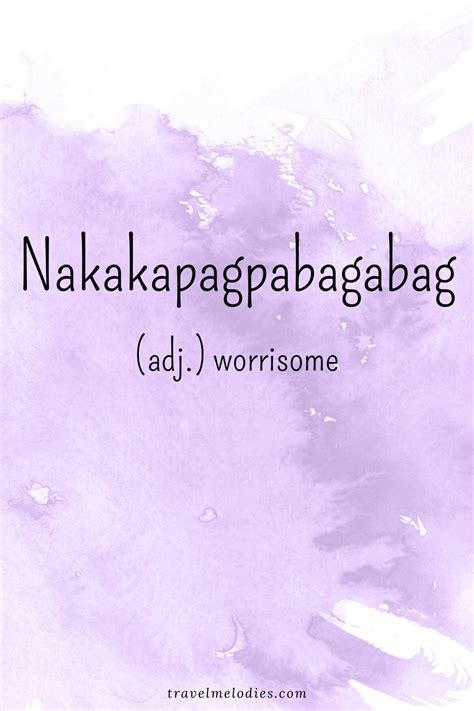 nakakapagpabagabag tagalog words filipino words beautiful words words to use