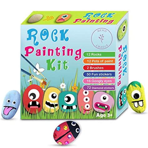 Rock Painting Kit For Kids Arts And Crafts For Girls And Boys Ages 3