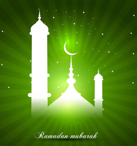 Abstract Bright Colorful Green Ramadan Kareem Vector Design Vectors