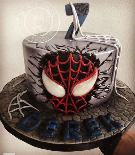 Miles Morales Spider Man Spider Verse Cake By Mas Cake Designer